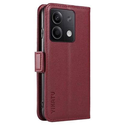 YIKATU YK-003 For Xiaomi Poco X6 5G / Redmi Note 13 Pro 5G Case Wallet Stand Leather Phone Cover Side Buckle