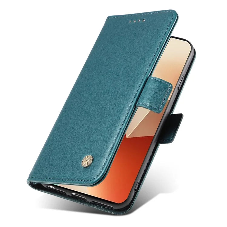 YIKATU YK-003 For Xiaomi Poco X6 5G / Redmi Note 13 Pro 5G Case Wallet Stand Leather Phone Cover Side Buckle