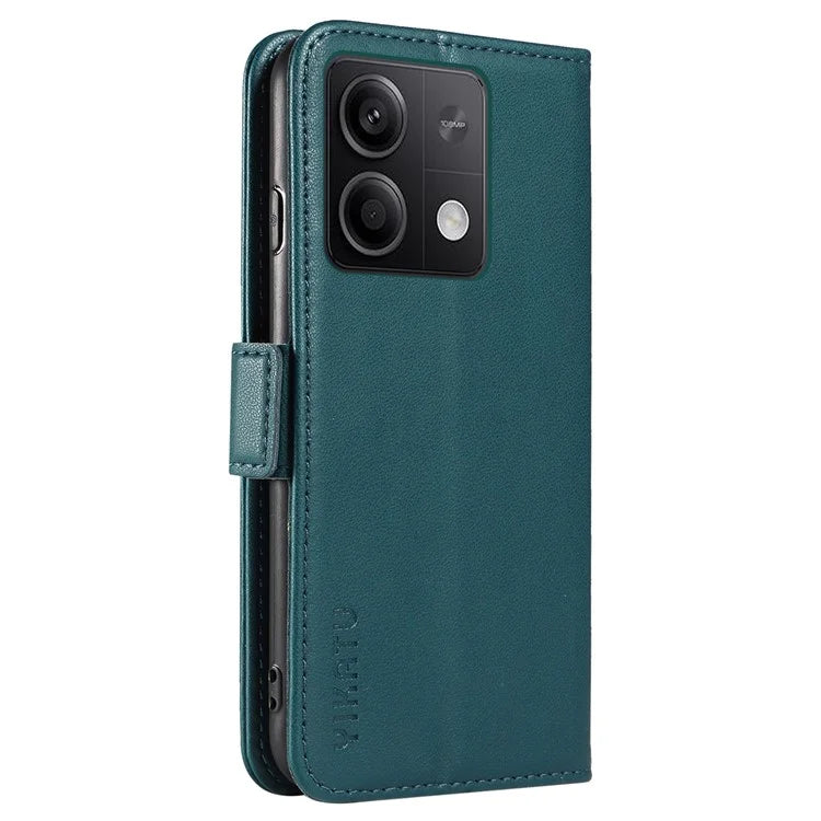 YIKATU YK-003 For Xiaomi Poco X6 5G / Redmi Note 13 Pro 5G Case Wallet Stand Leather Phone Cover Side Buckle
