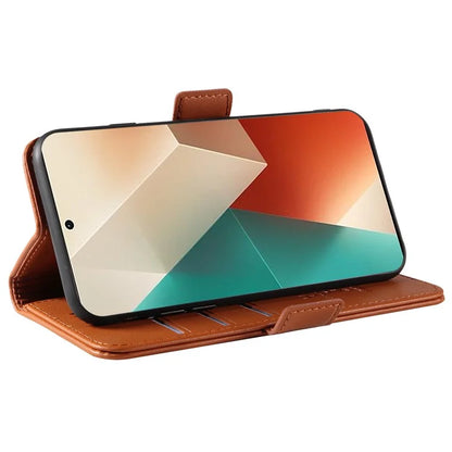 YIKATU YK-003 For Xiaomi Poco X6 5G / Redmi Note 13 Pro 5G Case Wallet Stand Leather Phone Cover Side Buckle