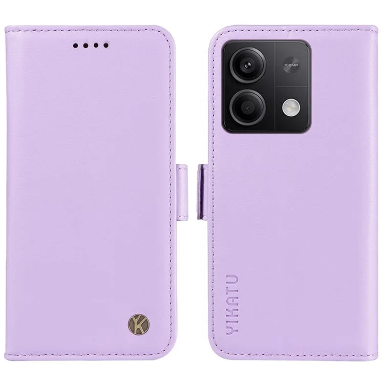 YIKATU YK-003 For Xiaomi Poco X6 5G / Redmi Note 13 Pro 5G Case Wallet Stand Leather Phone Cover Side Buckle