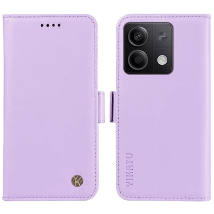 YIKATU YK-003 For Xiaomi Poco X6 5G / Redmi Note 13 Pro 5G Case Wallet Stand Leather Phone Cover Side Buckle