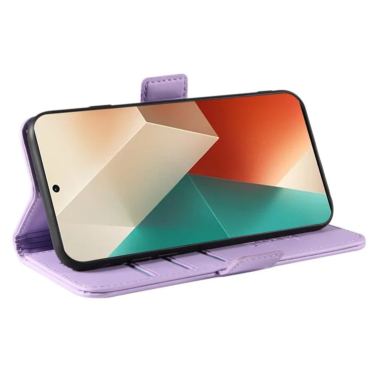 YIKATU YK-003 For Xiaomi Poco X6 5G / Redmi Note 13 Pro 5G Case Wallet Stand Leather Phone Cover Side Buckle