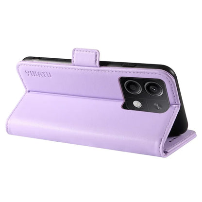 YIKATU YK-003 For Xiaomi Poco X6 5G / Redmi Note 13 Pro 5G Case Wallet Stand Leather Phone Cover Side Buckle