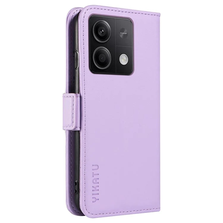YIKATU YK-003 For Xiaomi Poco X6 5G / Redmi Note 13 Pro 5G Case Wallet Stand Leather Phone Cover Side Buckle