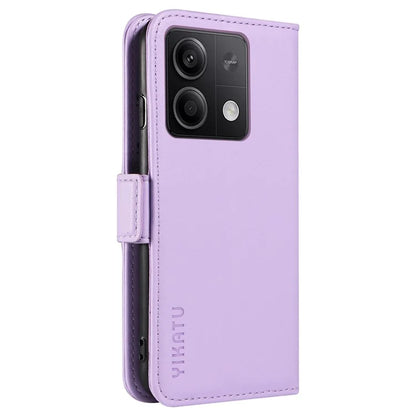 YIKATU YK-003 For Xiaomi Poco X6 5G / Redmi Note 13 Pro 5G Case Wallet Stand Leather Phone Cover Side Buckle
