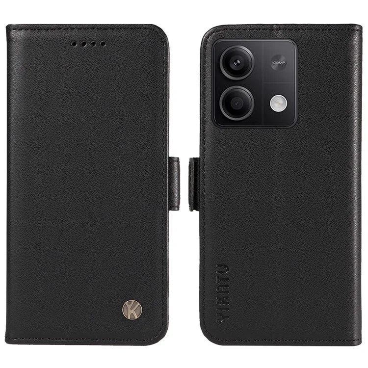 YIKATU YK-003 For Xiaomi Poco X6 5G / Redmi Note 13 Pro 5G Case Wallet Stand Leather Phone Cover Side Buckle