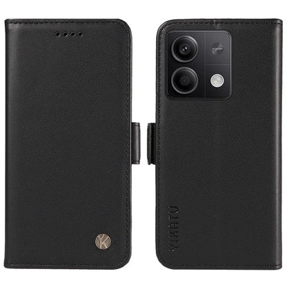 YIKATU YK-003 For Xiaomi Poco X6 5G / Redmi Note 13 Pro 5G Case Wallet Stand Leather Phone Cover Side Buckle