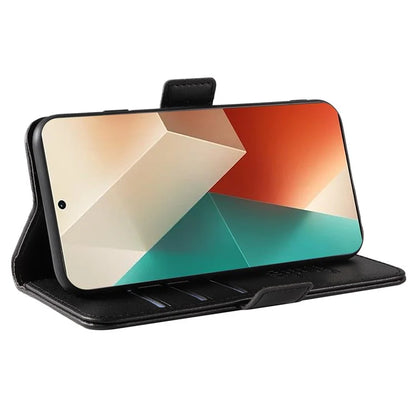 YIKATU YK-003 For Xiaomi Poco X6 5G / Redmi Note 13 Pro 5G Case Wallet Stand Leather Phone Cover Side Buckle