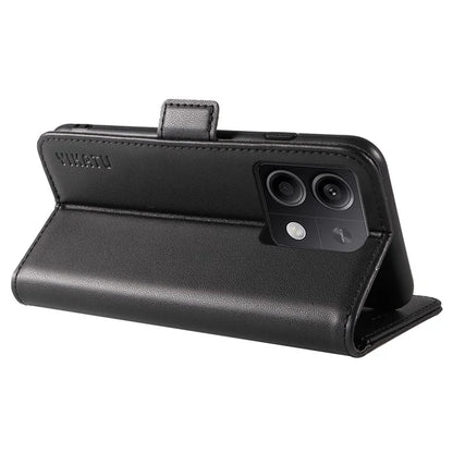 YIKATU YK-003 For Xiaomi Poco X6 5G / Redmi Note 13 Pro 5G Case Wallet Stand Leather Phone Cover Side Buckle