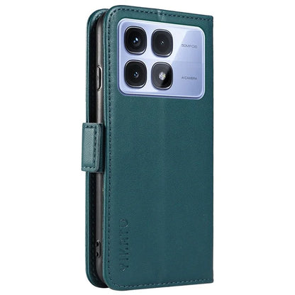 YIKATU YK-003 For Xiaomi Redmi K70 Ultra Case Wallet Stand Leather Phone Cover Side Buckle