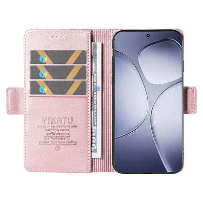 YIKATU YK-003 For Xiaomi Redmi K70 Ultra Case Wallet Stand Leather Phone Cover Side Buckle
