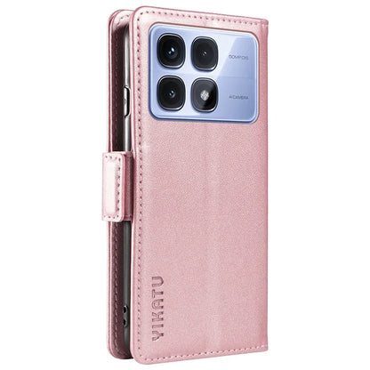 YIKATU YK-003 For Xiaomi Redmi K70 Ultra Case Wallet Stand Leather Phone Cover Side Buckle