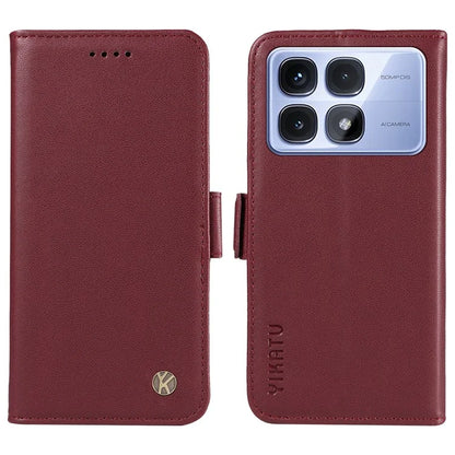 YIKATU YK-003 For Xiaomi Redmi K70 Ultra Case Wallet Stand Leather Phone Cover Side Buckle