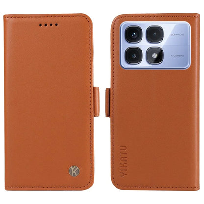 YIKATU YK-003 For Xiaomi Redmi K70 Ultra Case Wallet Stand Leather Phone Cover Side Buckle