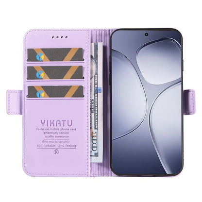YIKATU YK-003 For Xiaomi Redmi K70 Ultra Case Wallet Stand Leather Phone Cover Side Buckle