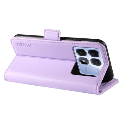 YIKATU YK-003 For Xiaomi Redmi K70 Ultra Case Wallet Stand Leather Phone Cover Side Buckle