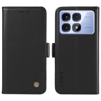 YIKATU YK-003 For Xiaomi Redmi K70 Ultra Case Wallet Stand Leather Phone Cover Side Buckle