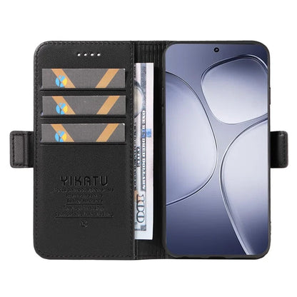 YIKATU YK-003 For Xiaomi Redmi K70 Ultra Case Wallet Stand Leather Phone Cover Side Buckle