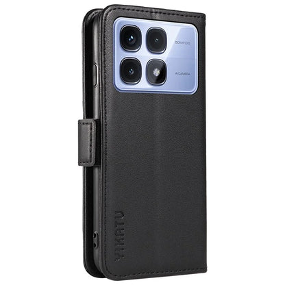 YIKATU YK-003 For Xiaomi Redmi K70 Ultra Case Wallet Stand Leather Phone Cover Side Buckle