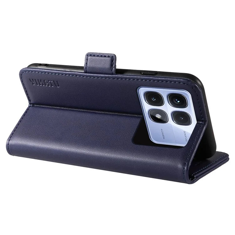 YIKATU YK-003 For Xiaomi Redmi K70 Ultra Case Wallet Stand Leather Phone Cover Side Buckle