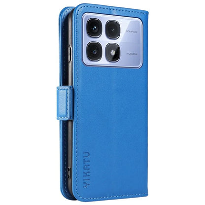 YIKATU YK-003 For Xiaomi Redmi K70 Ultra Case Wallet Stand Leather Phone Cover Side Buckle