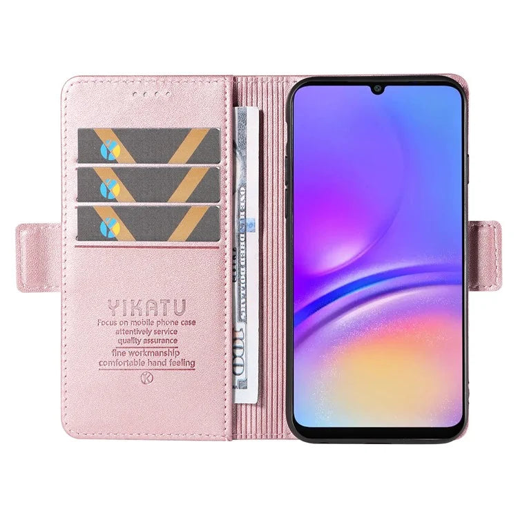 YIKATU YK-003 For Samsung Galaxy A06 Case Wallet Stand Leather Phone Cover Side Buckle