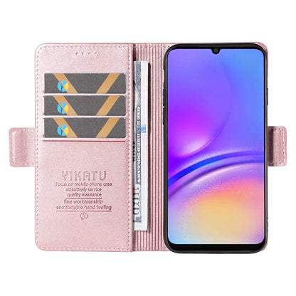 YIKATU YK-003 For Samsung Galaxy A06 Case Wallet Stand Leather Phone Cover Side Buckle