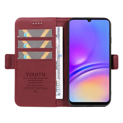YIKATU YK-003 For Samsung Galaxy A06 Case Wallet Stand Leather Phone Cover Side Buckle