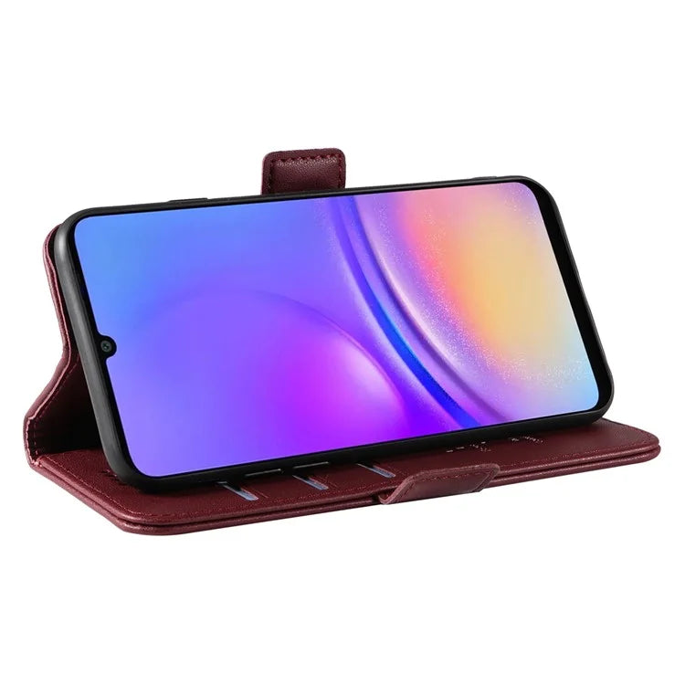 YIKATU YK-003 For Samsung Galaxy A06 Case Wallet Stand Leather Phone Cover Side Buckle