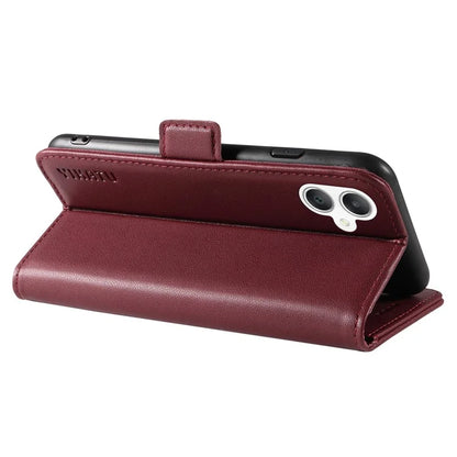 YIKATU YK-003 For Samsung Galaxy A06 Case Wallet Stand Leather Phone Cover Side Buckle