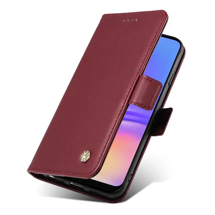 YIKATU YK-003 For Samsung Galaxy A06 Case Wallet Stand Leather Phone Cover Side Buckle