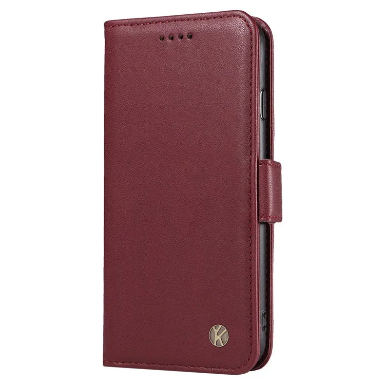 YIKATU YK-003 For Samsung Galaxy A06 Case Wallet Stand Leather Phone Cover Side Buckle