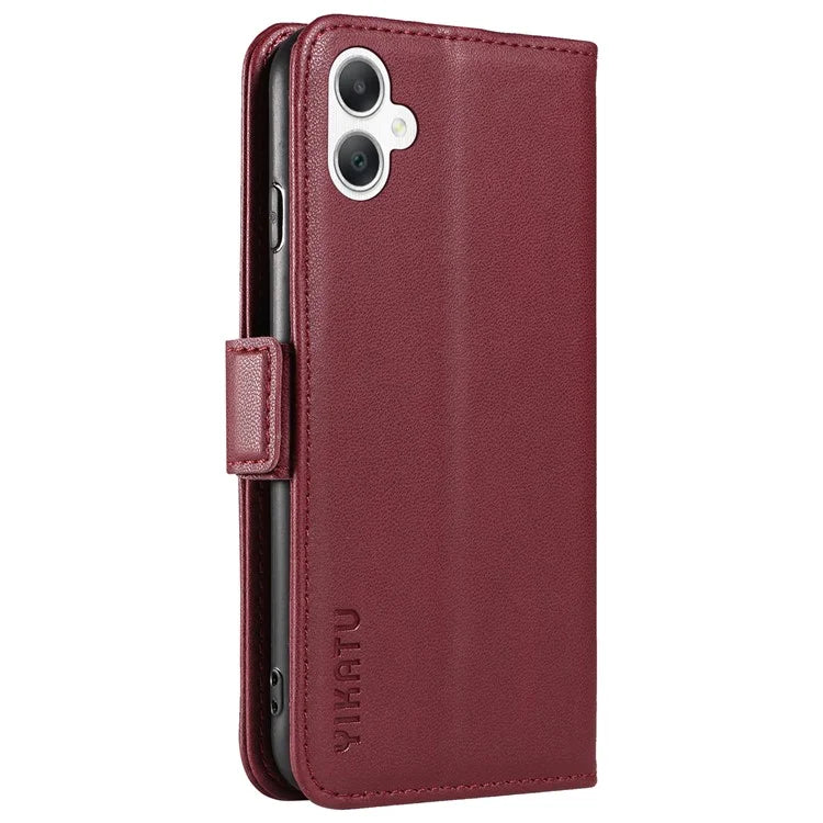 YIKATU YK-003 For Samsung Galaxy A06 Case Wallet Stand Leather Phone Cover Side Buckle