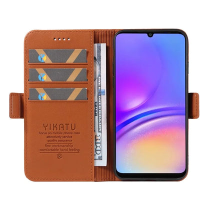 YIKATU YK-003 For Samsung Galaxy A06 Case Wallet Stand Leather Phone Cover Side Buckle