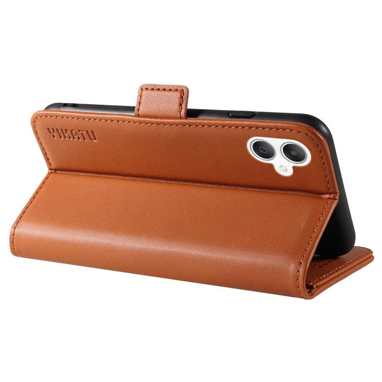 YIKATU YK-003 For Samsung Galaxy A06 Case Wallet Stand Leather Phone Cover Side Buckle