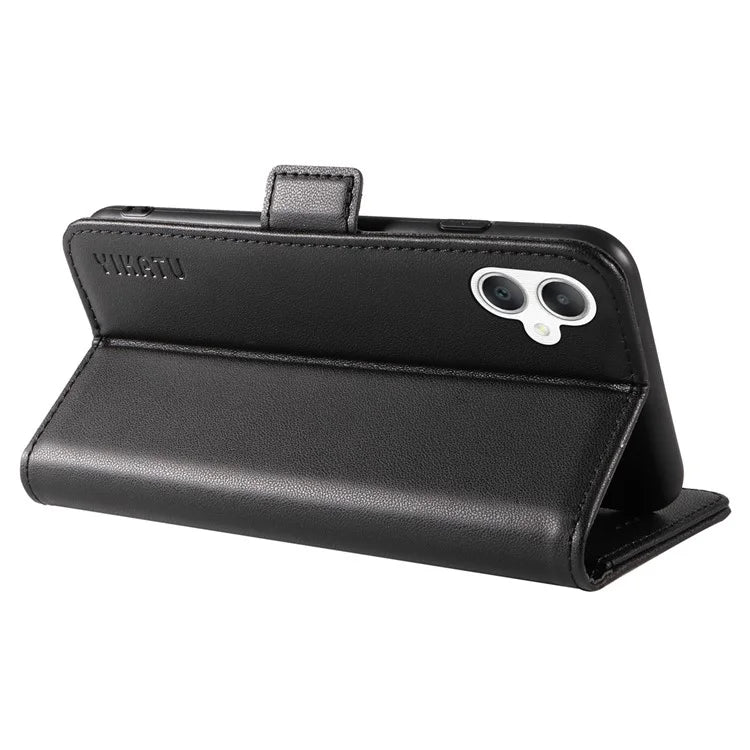 YIKATU YK-003 For Samsung Galaxy A06 Case Wallet Stand Leather Phone Cover Side Buckle