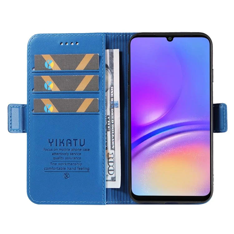 YIKATU YK-003 For Samsung Galaxy A06 Case Wallet Stand Leather Phone Cover Side Buckle