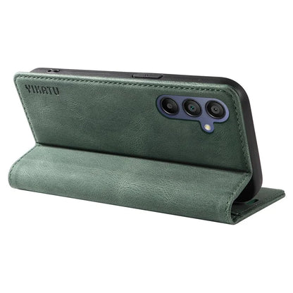 YIKATU YK-004 For Samsung Galaxy A16 5G Case Leather Skin-Touch Phone Cover Magnetic Auto-Absorbed