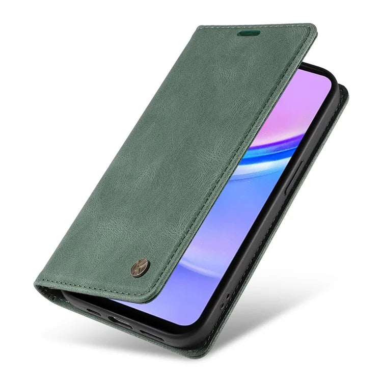 YIKATU YK-004 For Samsung Galaxy A16 5G Case Leather Skin-Touch Phone Cover Magnetic Auto-Absorbed