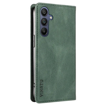 YIKATU YK-004 For Samsung Galaxy A16 5G Case Leather Skin-Touch Phone Cover Magnetic Auto-Absorbed