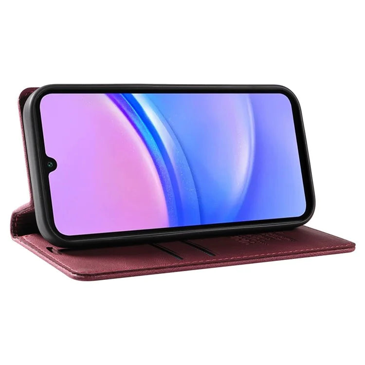 YIKATU YK-004 For Samsung Galaxy A16 5G Case Leather Skin-Touch Phone Cover Magnetic Auto-Absorbed