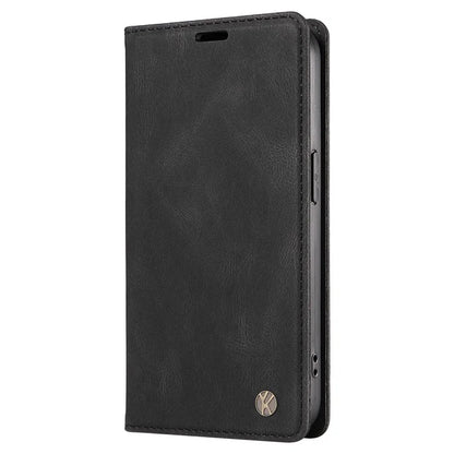 YIKATU YK-004 For Samsung Galaxy A16 5G Case Leather Skin-Touch Phone Cover Magnetic Auto-Absorbed