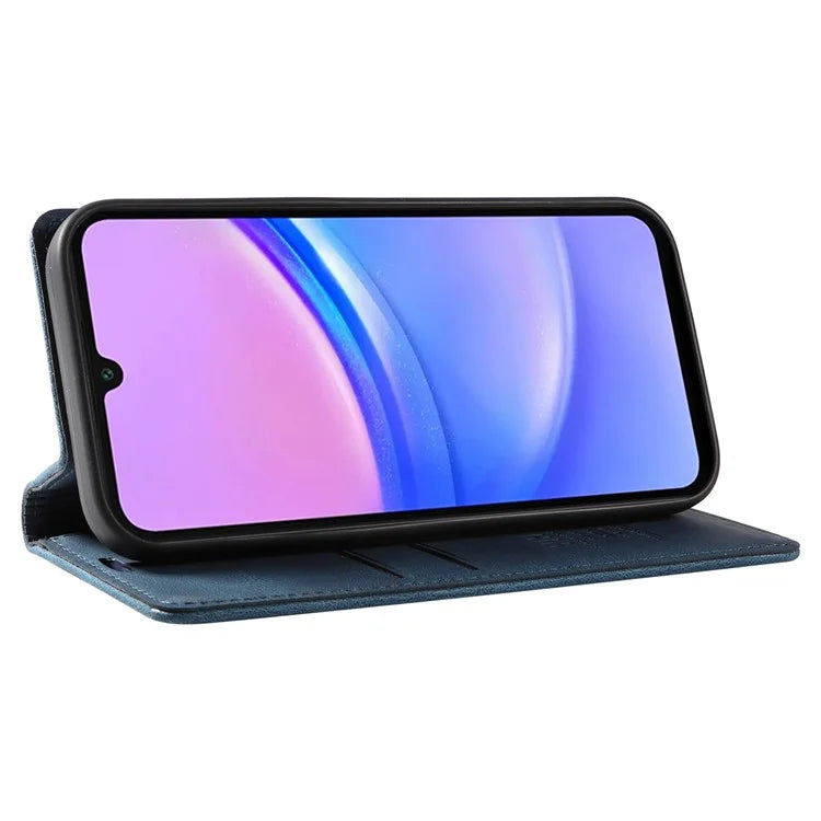 YIKATU YK-004 For Samsung Galaxy A16 5G Case Leather Skin-Touch Phone Cover Magnetic Auto-Absorbed
