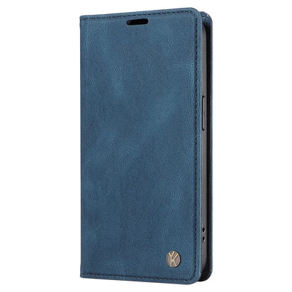 YIKATU YK-004 For Samsung Galaxy A16 5G Case Leather Skin-Touch Phone Cover Magnetic Auto-Absorbed