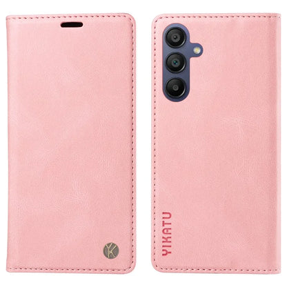 YIKATU YK-004 For Samsung Galaxy A16 5G Case Leather Skin-Touch Phone Cover Magnetic Auto-Absorbed