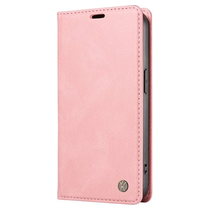 YIKATU YK-004 For Samsung Galaxy A16 5G Case Leather Skin-Touch Phone Cover Magnetic Auto-Absorbed
