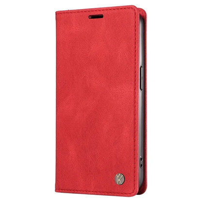 YIKATU YK-004 For Samsung Galaxy A16 5G Case Leather Skin-Touch Phone Cover Magnetic Auto-Absorbed