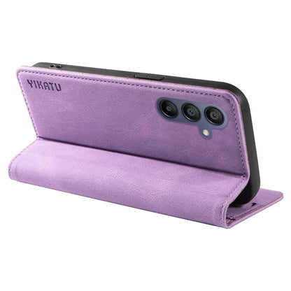 YIKATU YK-004 For Samsung Galaxy A16 5G Case Leather Skin-Touch Phone Cover Magnetic Auto-Absorbed