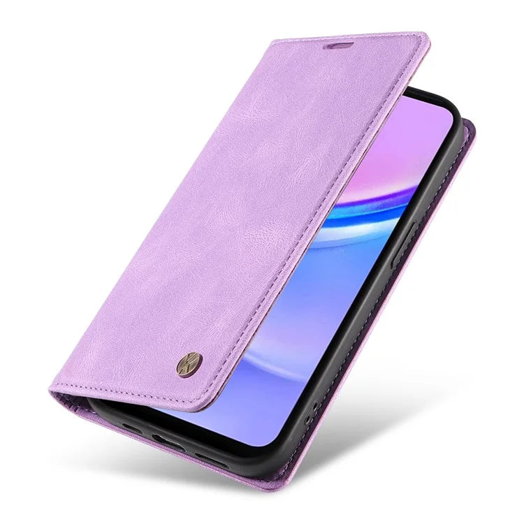 YIKATU YK-004 For Samsung Galaxy A16 5G Case Leather Skin-Touch Phone Cover Magnetic Auto-Absorbed